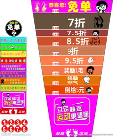 跳远促销地贴图片