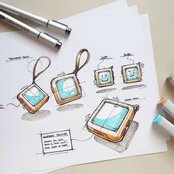 远川绘 手绘素材第329天 多角度表现产品 草图临摹素材